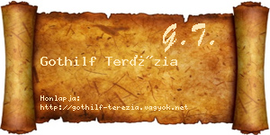 Gothilf Terézia névjegykártya